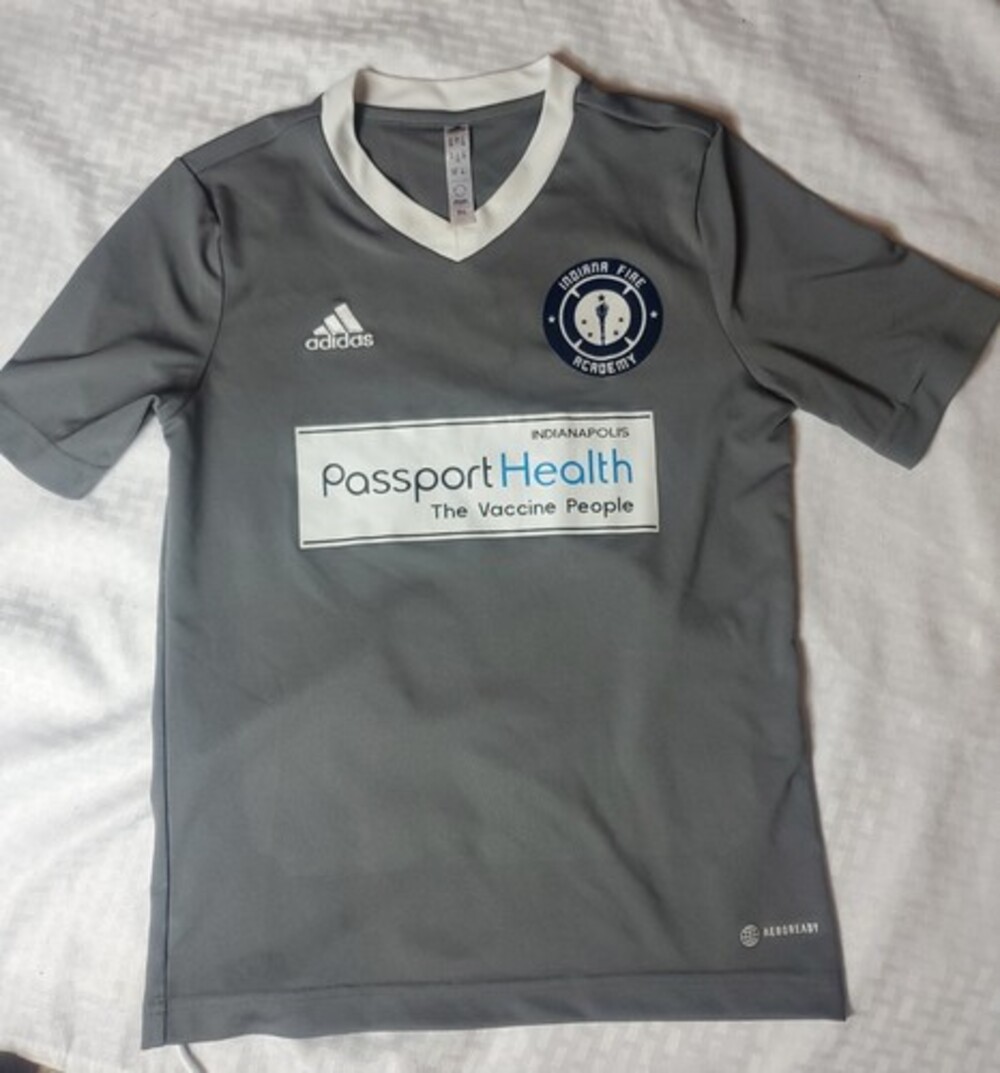 Uniform Indiana Fire Academy Jersey Shirt Youth 11-12 Aeroready Soccer
